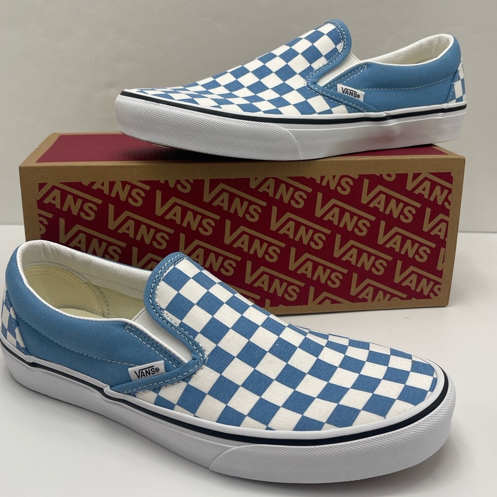 Vans Men’s Blue White Checkered Classic Slip-On
Color Theory Checkerboard - Picture 14 of 16